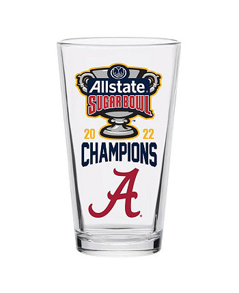 Alabama Crimson Tide 2022 Sugar Bowl Champions 16 унций, пинта, стекло Indigo Falls