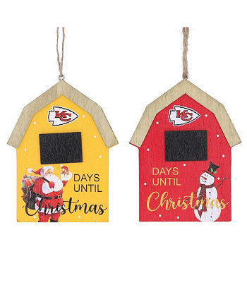 Kansas City Chiefs 2-Pack Countdown Ornament Set Memory Company