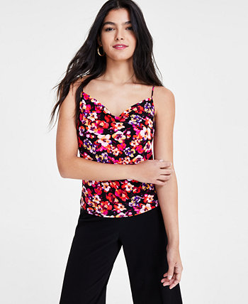 Women's Printed Cowl Neck Tank Top, Created for Macy's Bar III