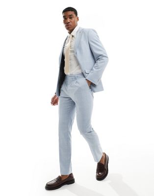 Shelby & Sons richmond suit pants in light blue Shelby & Sons