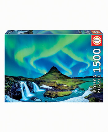 Aurora Borealis, Iceland Puzzle, 1500 Piece Educa