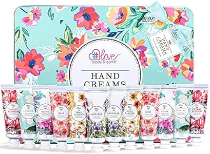 BODY & EARTH Hand Cream Gift Set Pack of 12 Enriched with Shea Butter to Nourish Dry Hands, Hand Lotion Gift Packs, Travel Size, Best Gifts for Women Gift Sets For Mother's Day Valentine's Day Body & Earth