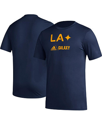 Мужская темно-синяя футболка LA Galaxy Icon Adidas