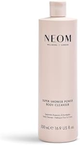 Neom – Super Shower Power Body Cleanser Shower Gel, 500ml | Spearmint, Rosemary & Eucalyptus | Invigorating Fragrance, Hydrating & Nourishing | 100% Natural Fragrance NEOM