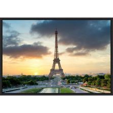 Amanti Art Eiffel Tower Paris Sunset Framed Canvas Wall Art Amanti Art