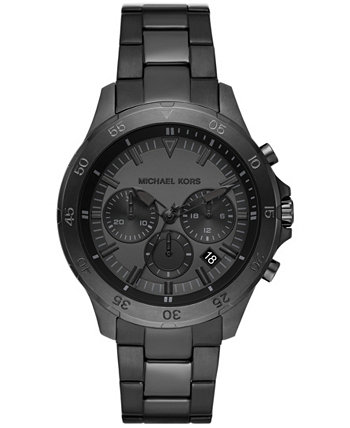 Мужские часы Greyson Chronograph из нержавеющей стали с черным ионным покрытием, 43 мм Michael Kors