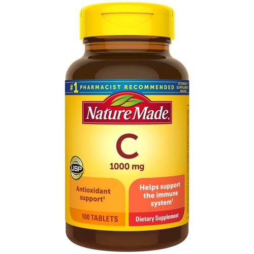 Витамин С — 1000 мг — 100 таблеток Nature Made