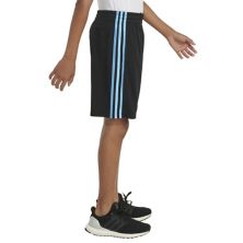 Шорты adidas в сетку с 3 полосками для мальчиков 8–20 лет (стандартный и хаски) Adidas