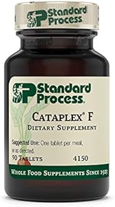 Standard Process Cataplex F - Whole Food Supplement, Thyroid Support, Metabolism, Skin Health, and Hair Health with Vitamin B6, Iodine, Flaxseed Oil - 90 Tablets Standard Process Inc.