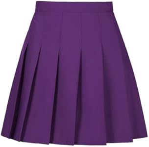 Womens Girls Pleated Tennis Skirts High Waisted A-line Skirt School Uniform Athletic Golf Skorts with Shorts,2T-4XL Tivifox