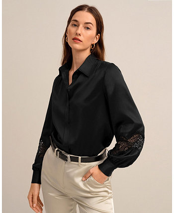 The Armeria Lace Blouse for Women LILYSILK