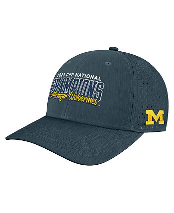 Men's Navy Michigan Wolverines College Football Playoff 2023 National Champions REMPA Performance Adjustable Hat Legacy Athletic