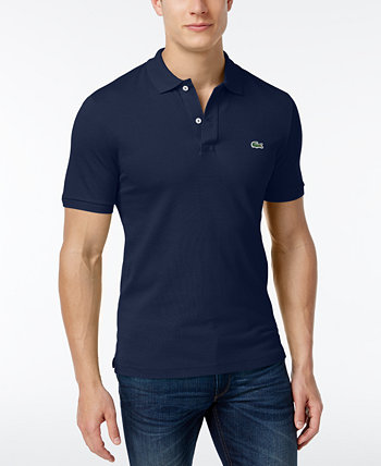 Мужская рубашка-поло приталенного кроя из эластичного хлопка Lacoste