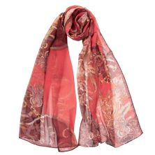 Alessandra — длинный прозрачный шелковый шарф для женщин Elizabetta