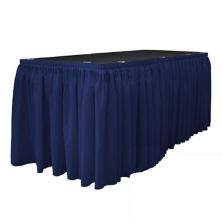 Polyester Poplin Table Skirt 21-foot By 29-inch Long With 15 L-clips Slickblue