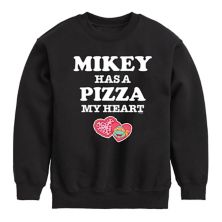 Boys 8-20 Teenage Mutant Ninja Turtles Pizza My Heart Mikey Fleece Sweatshirt Nickelodeon