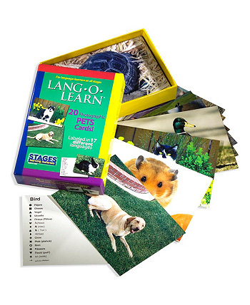 Lang-O-Learn ESL Vocabulary Cards Карточки, Домашние животные Stages Learning Materials