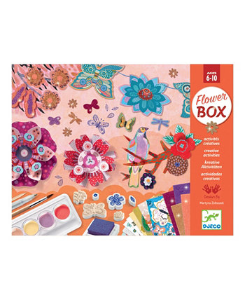 Многоцелевой набор для творчества 6-в-1, Цветочная коробка Многоцелевой набор для занятий DJECO