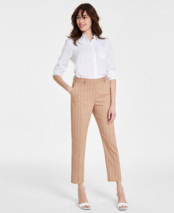 Women's Shannon Striped Mid Rise Ankle Pants Tahari by ASL