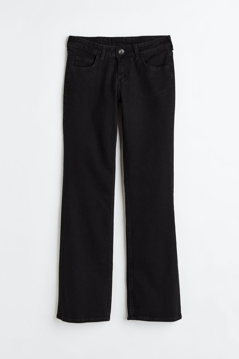 Расклешенные низкие джинсы H&M