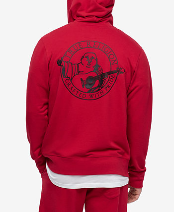 True religion red zip up hoodie online