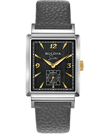Мужские часы My Way с кожаным ремешком Frank Sinatra, 29,5 x 47 мм Bulova