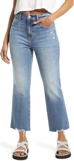 Укороченные расклешенные джинсы с высокой талией Shy Girl DAZE