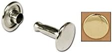 Tandy Leather Double Cap Rivets Large Brass Plate 100/pk 1375-11 Tandy Leather