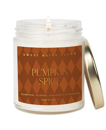 Pumpkin Spice Candle, 9 oz. SWEET WATER DECOR