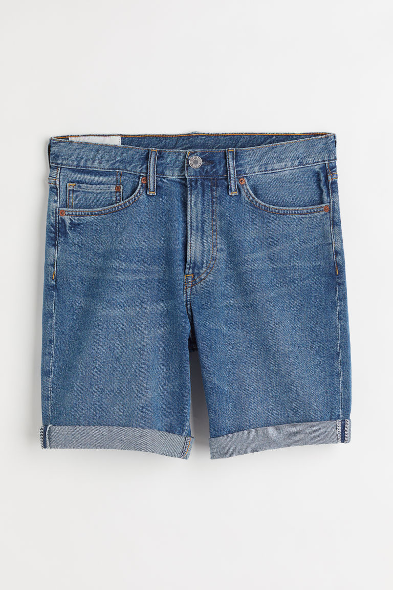 Узкие джинсовые шорты H&M