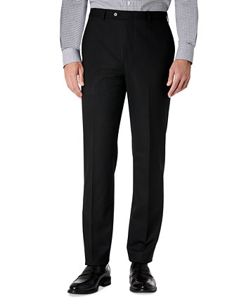 Мужские однотонные классические брюки классического кроя с плоским передом LAUREN Ralph Lauren