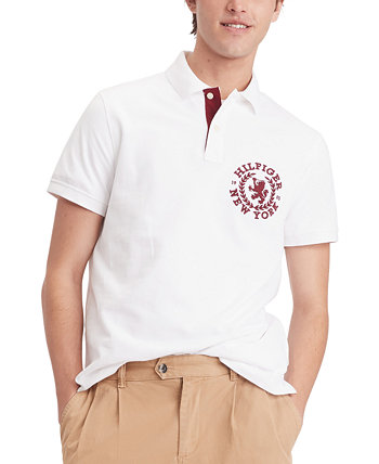Мужская рубашка-поло Tommy Hilfiger с вышитым логотипом Tommy Hilfiger