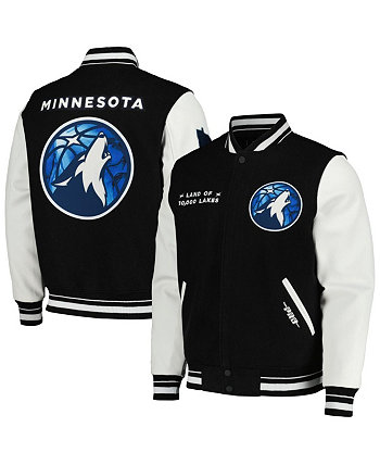 Мужская черная университетская куртка Minnesota Timberwolves 2023/24 City Edition Pro Standard