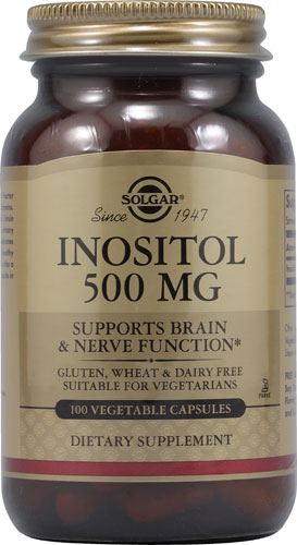 Inositol -- 500 mg - 100 Vegetable Capsules (Растительные капсулы) Solgar