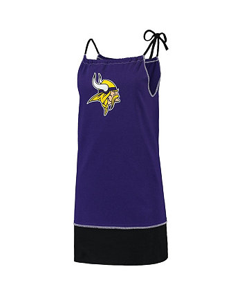 Женское фиолетовое рваное платье-майка в винтажном стиле Minnesota Vikings Refried Apparel