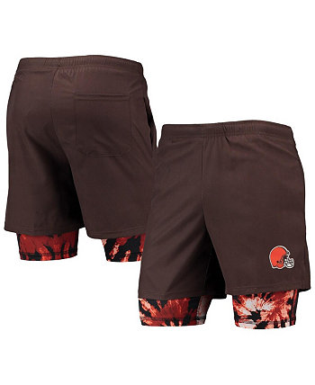 Мужские коричневые шорты для бега Cleveland Browns FOCO