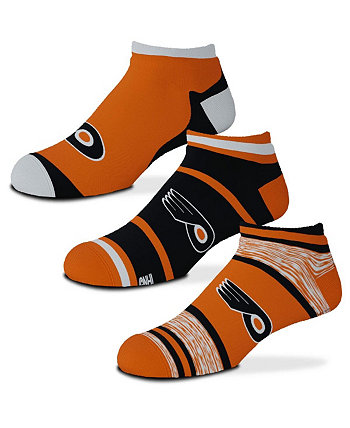 Комплект из 3 молодежных носков до щиколотки Cash для мальчиков и девочек Philadelphia Flyers For Bare Feet