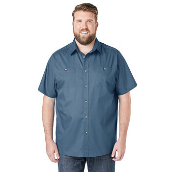 Men's Big & Tall Short-Sleeve Pocket Sport Shirt KingSize