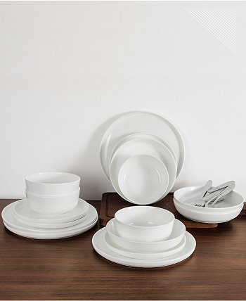 Натуральный белый набор столовой посуды, 16 предметов Table 12