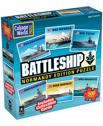 Набор пазлов Collage World Puzzle Battleship Normandy Edition, 500 деталей BePuzzled