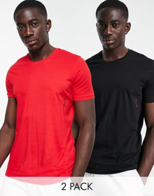 Комплект из 2 футболок HUGO Bodywear красно-черного цвета HUGO Bodywear