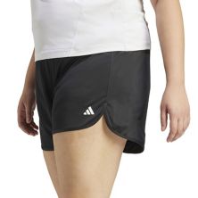 Plus Size adidas Pacer Essentials Knit High-Rise Shorts Adidas