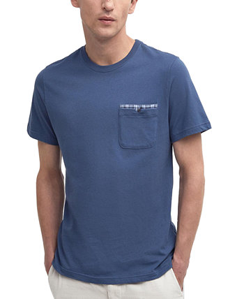 Men's Tayside Tartan-Trimmed Pocket T-Shirt Barbour