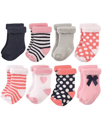 Рулонные носки с манжетой, 8 шт., 0-24 месяца Hudson Baby