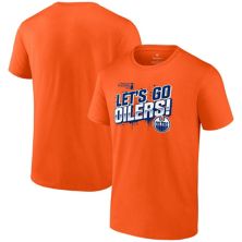 Men's Fanatics Orange Edmonton Oilers 2024 Stanley Cup Playoffs Slogan T-Shirt Fanatics Brands - White Label