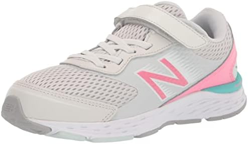 New Balance Kid's 680 V6 Hook and Loop Running Shoe, Nimbus Cloud/Bubblegum/Surf, 3 Infant New Balance