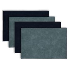 Dainty Home Florence Vegan Leather Reversible Rectangular Placemat Set Of 4 Dainty Home