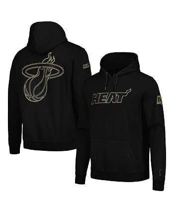 Мужской пуловер с капюшоном Miami Heat черно-золотого цвета Pro Standard