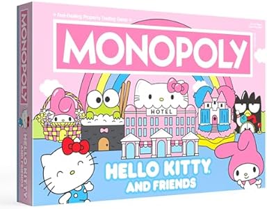 Монополия: Друзья Hello Kitty, 2-6 игроков, для детей от 8 лет, время игры 60+ минут USAopoly