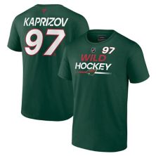 Men's Fanatics Branded Kirill Kaprizov Green Minnesota Wild Authentic Pro Prime Name & Number T-Shirt Unbranded